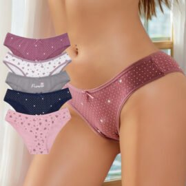 5 Pieces Woman Sexy Bikini Cotton Panties Ladies Underwear Panties Calzoncillos De Puro Algodon Para Mujer Women s Panties XXXL