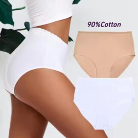 Women’s High Waist Underpants Cotton Ladies Underwear Panties Nickers for Ladies Panties Womencotton Underwear for Women